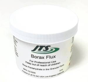 lot 4288 image: Borax 12 Pound Container Melting Flux 8 Oz. to Glaze Crucible Dishes for Gold Silver Jewelry by JTS