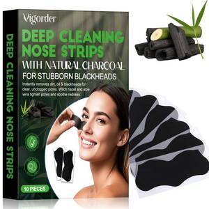 lot 4300 image: Vigorder Blackhead Remover Strip, Nose Strips Blackhead Remover, Deep Cleansing & Oil Control, Ideal for All Skin Types (10 Pack)