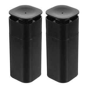 lot 4349 image: DOITOOL 2Pcs Push Down Empty Pump Dispenser Bottle, Push Down Liquid Pumping Empty Bottle Dispenser for Nail Polish and Makeup Remover, Black