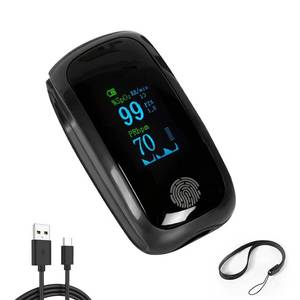lot 6206 image: Pulse Oximeter with Respiration Rate Monitor, Rechargeable Fingertip Blood Oxygen Monitor with TFT Display, Accurate SpO2 Oximeter for Wellness, Fitness, and Aviation Use