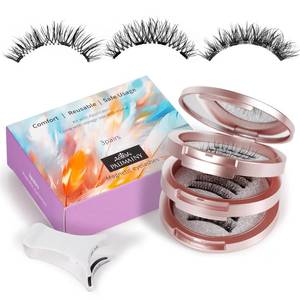lot 6210 image: Palimainy Magnetic eyelashes, magnetic eyelashes with applicator,3styles,natural look,wispy,No glue needed,Reusable��easy to apply