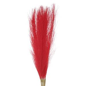 lot 6216 image: MECCANIXITY 8Pcs Faux Pampas Grass,2155cm Fluffy Fake Pampas Grass Decor Tall Artificial Pampas Grass for Living Room Party Wall Vase Wedding Decoration,Red