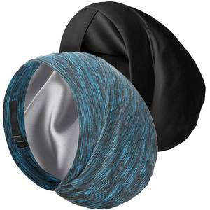 lot 6238 image: Satin Bonnet Silk Lined Sleep Cap- Adjustable Hair Cover for Women Men Frizzy Hair Night Cap Patients Care