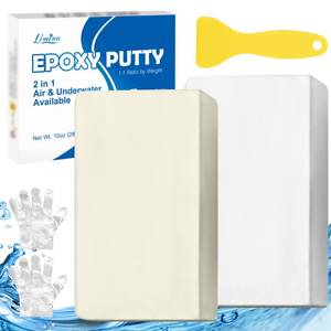 lot 6252 image: Epoxy Putty - 10oz Fast Repair Multipurpose Clay, Strong Adhesion Epoxy Filler Putty for Fixing Leaks, Cracks, Filling - 2 Part Epoxy Sculpt Clay for Bonding Metal, Tile, Ceramics, Plastic (White)