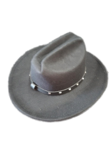 lot 6270 image: Western Style Studded Black Felt Hat size S