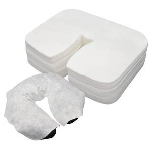 lot 6313 image: rngwaper 200 Count Disposable Massage Face Cradle Covers Non-Sticking Massage Face Covers Ultra-Soft, Medical-Grade, Fitted Disposable Headrest Covers for Massage Table 14.2 x 10.6