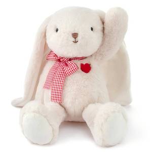 lot 6321 image: Adorlynetty Medium Bunny Plush with Heart Cute White Rabbit Stuffed Animals Soft Stuffed Bear Plush Bear Plushie Toys Gifts for Girlfriend Boyfriend Kid