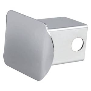 lot 6329 image: CURT 22111 Chrome Steel Trailer Hitch Cover, Fits 2-Inch Receiver