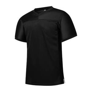lot 6331 image: PRIMITAS Blank Football Jersey Mesh Athletic Football Shirt Practice Sports Uniform Black size M