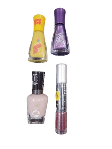 lot 6353 image: Sally Hansen Nail Polish and Lip Color Set of four