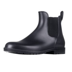 lot 6362 image: Asgard Womens Ankle Rain Boots Waterproof Chelsea Boots, Black 37 (Size 7)