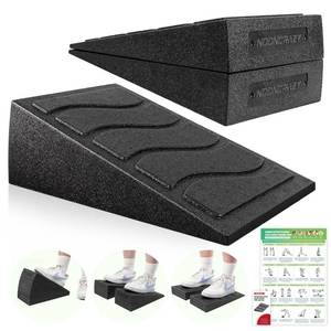 lot 9768 image: Slant Board for Calf Stretching, 5 Adjustable Angles Incline Board for Squat Wedge, 480 lbs Weight Capacity Calf Stretch Yoga Foam Wedge for Exercise, Squat, Ankle Mobility & Physical Therapy