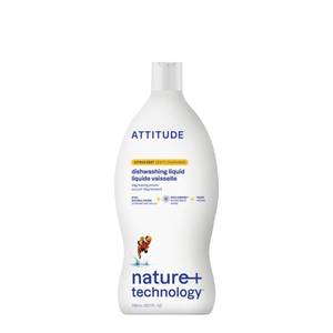 lot 10010 image: ATTITUDE Dish Soap, EWG Verified, Plant-Based & Vegan Dishwashing Liquid, Naturally Derived, Citrus Zest, 23.7 Fl Oz