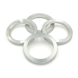 lot 10021 image: 73.1mm OD to 56.1mm ID Hub Centric Rings, Silver Aluminum Hubcentric Rings for Many Honda CivicSubaru WRX STI OutbackMini Cooper, Pack of 4