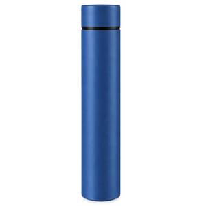 lot 10046 image: Vesici Slim Water Bottle 8.8 oz Small Stainless Steel Purse Insulated Water Bottles Camping Travel Backpack Pocket Flask for Car Cold Coffee Tea (Dark Blue,1 Pack)