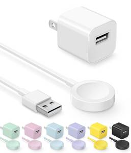 lot 10060 image: Fast Charger for Apple Watch Charger, Magnetic iWatch Charger to USB A Cable 3.3FT with USB A Wall Plug Adapter for Apple iWatch Series Ultra109876SE5432 (White)