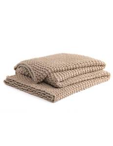 lot 10493 image: YnM Chunky Cotton Knit Throw Blanket, Cable Knit Throws for Bed Couch Sofa, Comfy & Relaxing, Decorative Piece for Farmhouse Modern Boho Rustic Scandinavian Chic Vibe, Beige 40x50 Inches