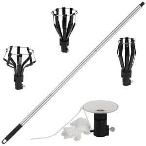 lot 11051 image: Femitu Upgraded 12FT Light Bulb Changer for High Ceilings, High Reach Extension Pole Changer for Recessed Lights, Light Bulb Removal Tool with Baskets and Suction Cup