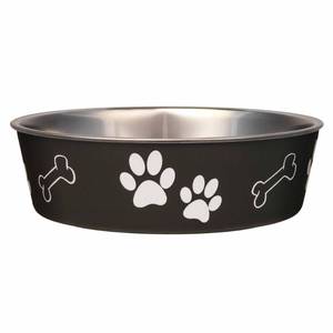 lot 11954 image: Loving Pets Bella Dog Bowls- Stainless Steel Dog & Cat Bowls - Spill Proof Dog Food Bowl, Cat Bowl, Puppy Essentials & Pet Supplies Great for Home & Travel (X-Large 65-100lbs, Espresso)