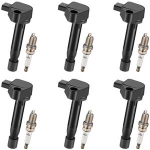 lot 11964 image: BDFHYK Ignition Coil Pack UF242 and Iridium Spark Plug 4503 Compatible with Honda Accord 2000-2003 Odyssey 1999-2007 Acura TL RL CL 1999-2008 Honda Oem Ignition Coil Acura Coil Pack Set of 6
