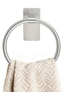 lot 12315 image: STWWO Brushed Nickel Towel Ring, Hand Towel Holder for Bathroom, Self Adhesive Hand Towel Rings for Bath, Kitchen, RV, No Drill Hole