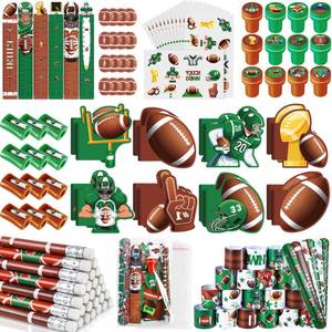 lot 12319 image: BenLouis 240Pcs Football Party Favors Sports Theme Party Pencils Stickers School Stationery Bulk for Kids Football Birthday Party Team Gift Goodie Bag Fillers Classroom games Rewards Supplies