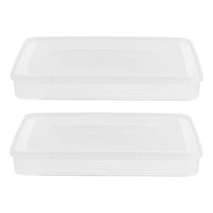 lot 12342 image: HONMEET 2Pcs Dumpling Storage Box Sealed Freezer Organizer Containers for Refrigerator Airtight Dumpling Holder for Food Storage and Kitchen Organization