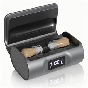 lot 12357 image: Rechargeable and Comfortable Hearing Aids for Seniors, Clear Sound, In-the-ear Hearing Amplifiers Aids for Adults with Noise Cancelling, Portable Charging Case, Both Ears Use