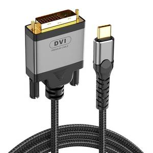 lot 12362 image: LBSC USB C to DVI Cable 3.3 ft - Support 4K30Hz 32 AWG Durable Cable,Type-C to DVI Cord Thunderbolt 34 Compatible for Monitors, Projectors and Other Devices