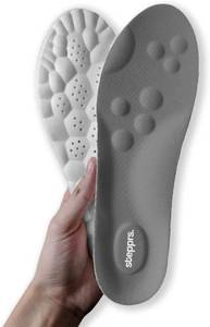 lot 12382 image: Original Stepprs Comfort Shoe Insoles for Men Women Adjustable Size 4D Memory Foam Cloud Soles Arch Support Improved Posture (Gray, US Men 8-13.5)