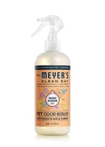 lot 12389 image: MRS. MEYERS CLEAN DAY Pet Odor Neutralizer, Orange Blossom Scent, 12oz ( Slightly Used)