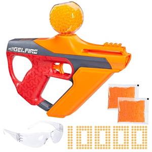 lot 15952 image: Nerf Pro Gelfire Uproar Full Auto Blaster, 150 FPS, 10,000 Gelfire Rounds, 400 Round Hopper, Eyewear, Ages 14