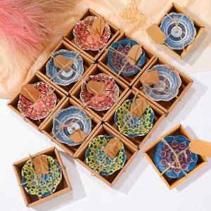 lot 15958 image: Yoande 12 Pcs 3.3 Inches Small Ceramic Bowls Wedding Favors for Guests Bulk Mexican Salsa Bowl Dipping Boho Pottery Dishes for Bridal Shower Gifts Rustic Souvenirs