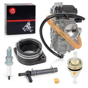 lot 15978 image: Carburetor Carb and Intake Manifold 1987-2007 For Kawasaki KLR650 KLR 650 Carb