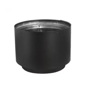 lot 15979 image: 6 Inch Double Wall Stove Top Connecting Adapter for DVL 6DVL-AD Stove Collar Adapter,Black