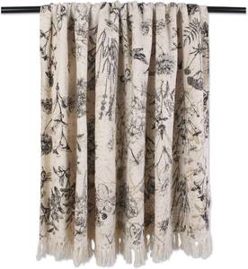 lot 15985 image: DII French Country Printed Woven Throw, 50x60, Botanical