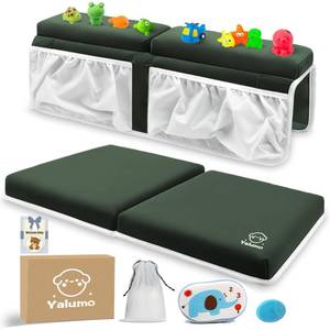 lot 16293 image: Bath Kneeler and Elbow Rest Set Baby Bath Kneeling Pad, Thick Anti-Slip Bathing Kneeling Mat Cushion Quick Drying Bathtub Knee Saver with Arm Support and Pockets for Bathroom Bathing Time Comfort