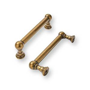 lot 16303 image: khtumeware 2 Pack 3 Inch Hole Center Antique Brass Cabinet Pulls Heavy Duty Solid Cabinet Handles cabinets Dressers Kitchens Handles Bathroom cabinets