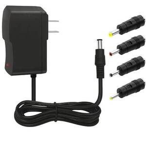 lot 16333 image: MTYTOT 5V 1A Power Supply 5W ACDC Wall Plug Adapter AC 100V-240V to DC 5 Volt 1Amp 0.5A Replacement DC 5v Power Cord with 4 Tips for 5v led Lights Security Camera