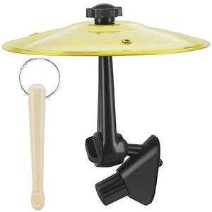 lot 16372 image: Car Drum Cymbal Air Vent, BENACES Mini Crash Cymbal with Drum Stick, Gold Mini Car Drum Fits on Most Standard Automotive Vents, Fun Instrument Gadgets for Drummer Music Lovers Gift