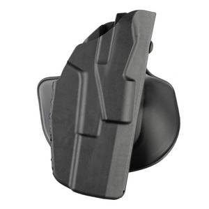 lot 16374 image: Safariland 7378, ALS Concealment Paddle and Belt Loop Combo Holster, Fits S&W M&P Shield 9mm, .40, Black - STX Plain, Right Hand