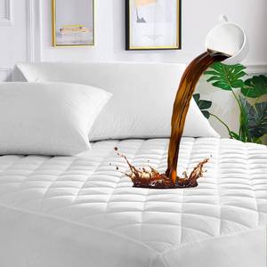lot 17063 image: UNILIBRA Queen Mattress Protector Waterproof, Deep Pocket Mattress Pad Cover Fits to 6-21, Breathable Hollow Cotton Filling Quilted Mattress Protector for Queen Size