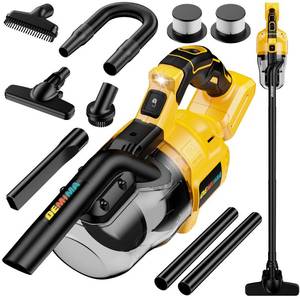 lot 17074 image: Cordless Vacuum for Dewalt 20V Battery, 5 in 1 Lightweight Handheld Vacuum Cleaner with 500W Powerful Motor, 46 CFM Portable Hand Vacuum with Filtration HEPA for Floor, Carpet(Battery Not Included)