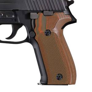 lot 18190 image: Cool Hand G10 Grips Replacement for Sig Sauer P226, Black Grips Screws Included, Aggressive Texture, Thickness 710, not for a Sig P229 Pistol, OrangeGreen