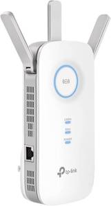 lot 19363 image: TP-Link AC1900 WiFi Range Extender RE550  Dual-Band Wireless Repeater Amplifier wGigabit Ethernet Port  Up to 2200 Sq. Ft., 32 Devices  Internet Signal Booster  APP Setup  EasyMesh Compatible