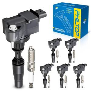 lot 19364 image: PHILTOP Ignition Coil Pack and Iridium Spark Plugs Fits for GMC 2016-2020 Acadia 3.6L, Cadillac 2017-2021 2023 XT5 3.6L, Chevrolet 2017-2021 Colorado 3.6L, 2019-2020 Blazer 3.6L, 6PCS UF830