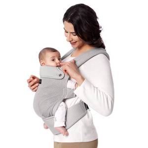 lot 19371 image: Momcozy Breathable Mesh Baby Carrier, Ergonomic and Lightweight Infant Carrier for 7-45lbs with Enhanced Lumbar Support, All Day Comfort for Hands-Free Parenting, Air Mesh-Grey