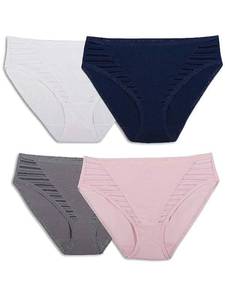 lot 20010 image: Fruit Of The Loom Womens Underwear Moisture Wicking Coolblend Panties, Hi-Cut - Fashion Assorted, Medium (6)