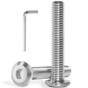 lot 20017 image: VGBUY M8-1.25 x 60 mm 16Pcs Flat Head Hex Socket Cap Screws Bolts,304 Stainless Steel 18-8,Full Thread,Hex Spanner Included (VG30131)