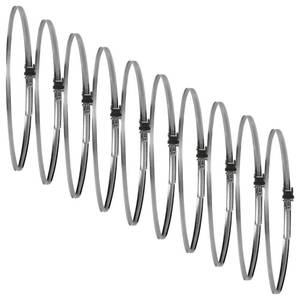 lot 20040 image: Repa Market 10 Inch Ducting Clamp - 10 Pieces of Adjustable Stainless Steel Duct Hose Clamps with Worm Gear - Wide Diameter Range Fastener for Flexible Ducting (Pack of 10)